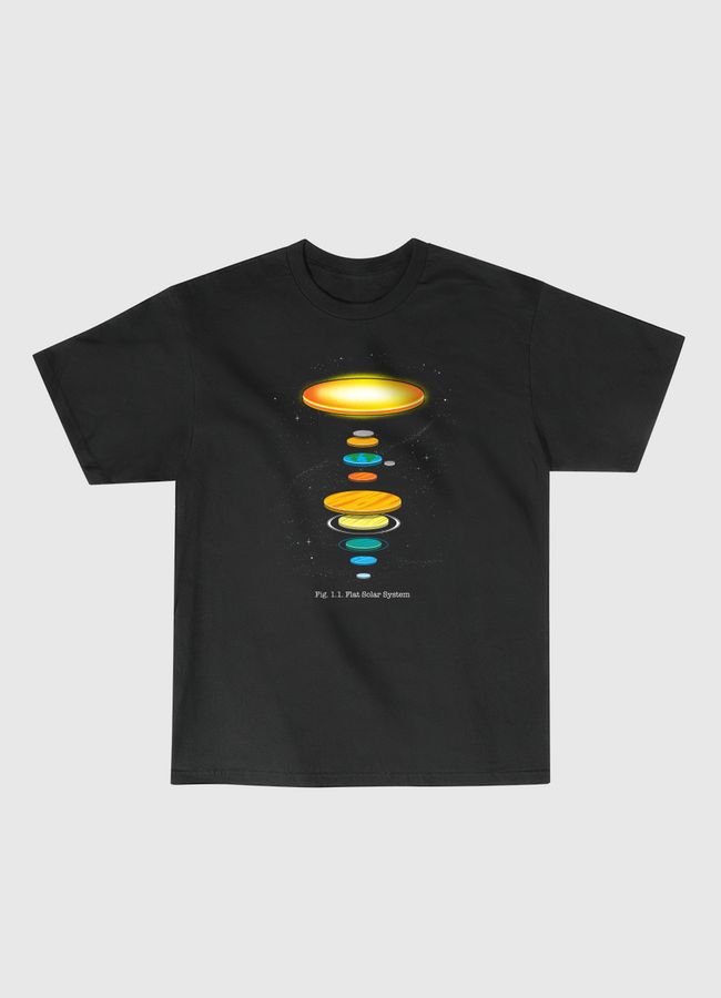 Flat Solar System - Classic T-Shirt