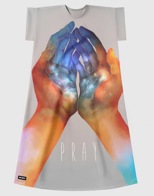 Pray (Graphic print) Short Sleeve Dress