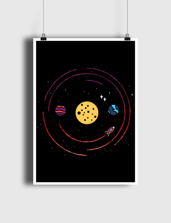 Smile, you are in space Poster