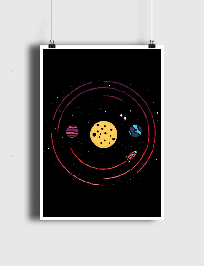 Smile, you are in space - Poster