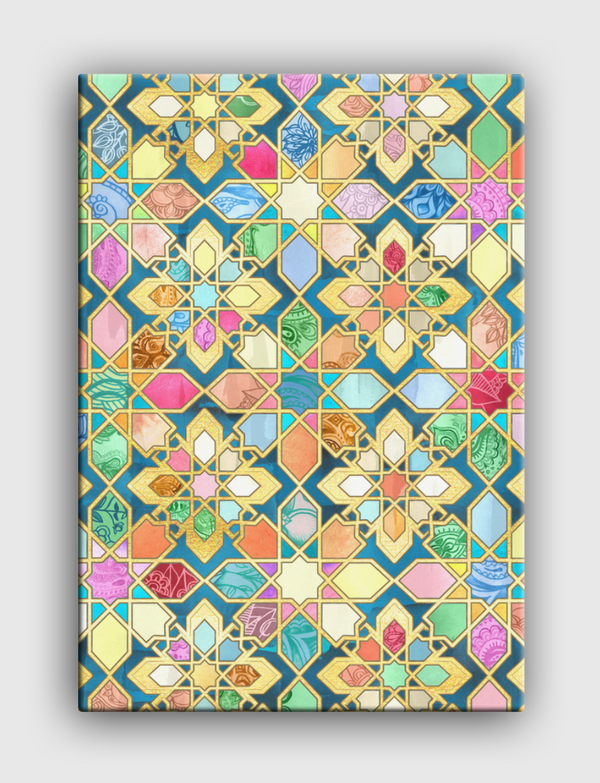 Jewel Colored Tiles Canvas