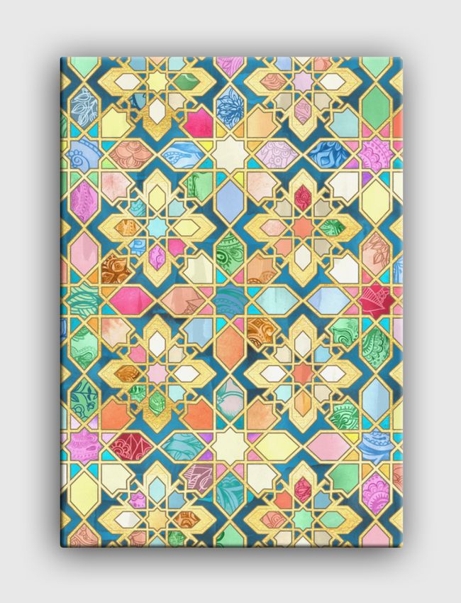 Jewel Colored Tiles - Canvas