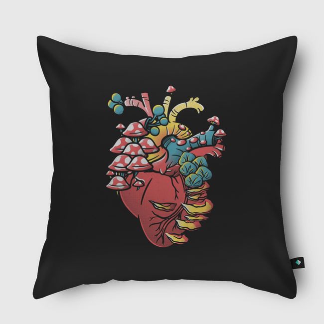 Fungi Heart - Throw Pillow