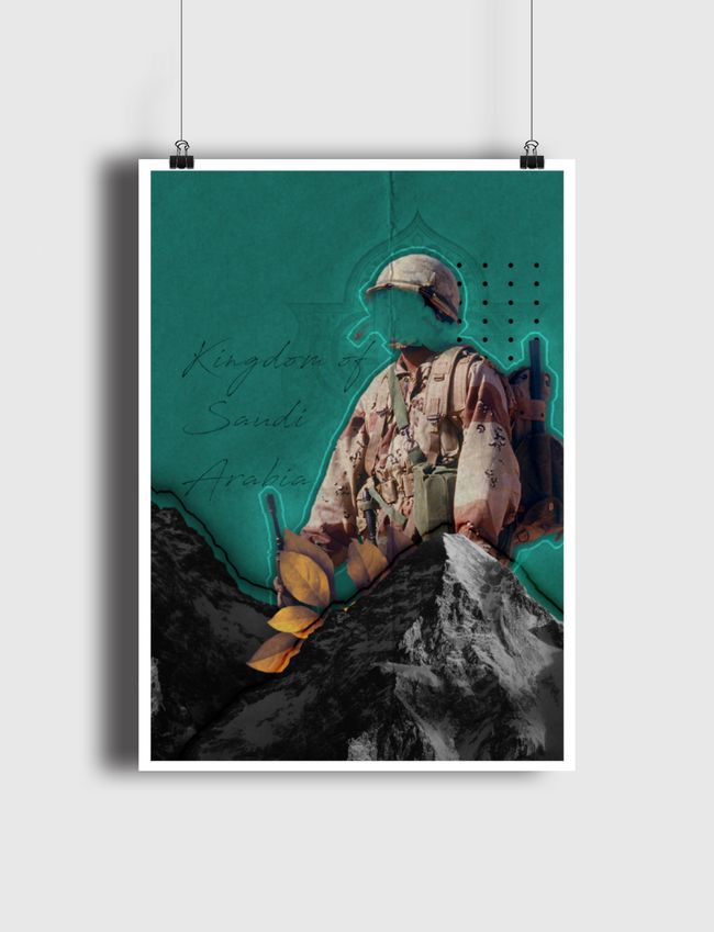 SAUDI SOLDIER . - Poster