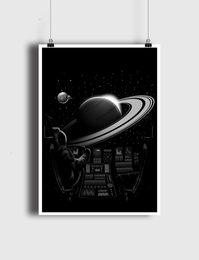 Saturn spacecraft - Poster
