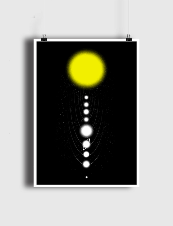 Minimalist Solar System Poster