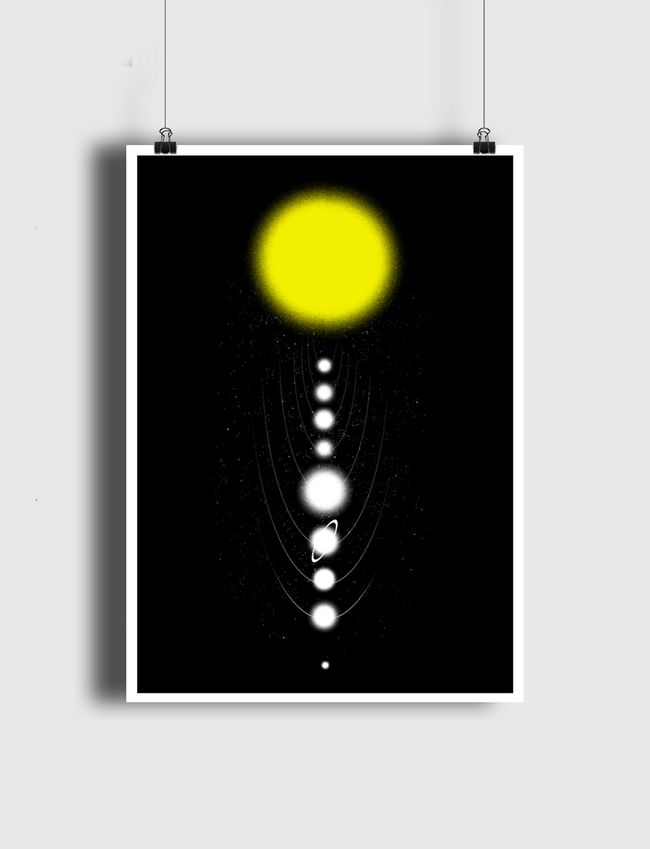 Minimalist Solar System - Poster