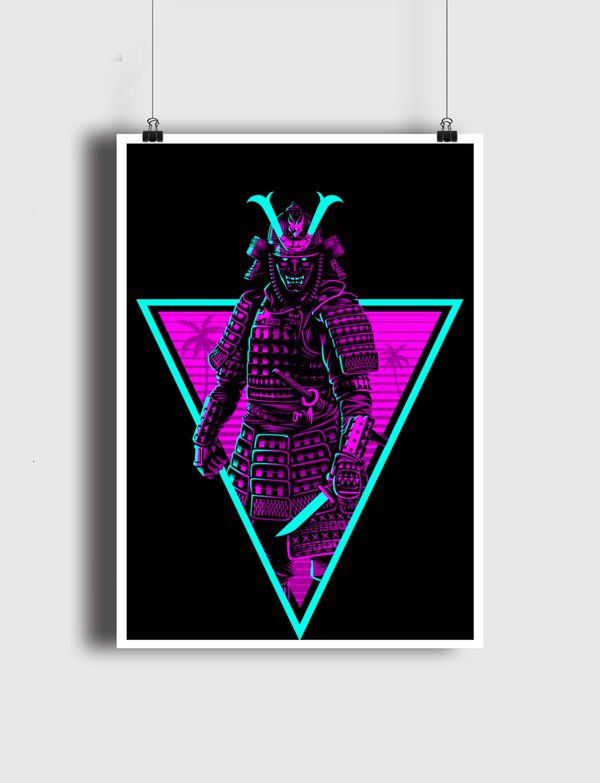 Retro Samurai Poster