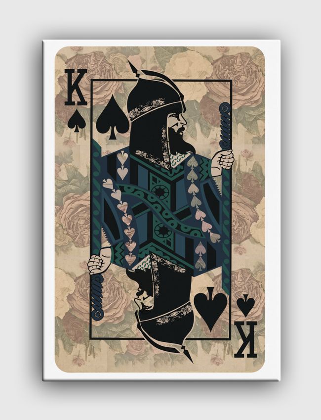 ARAB KING OF SPADES - Canvas