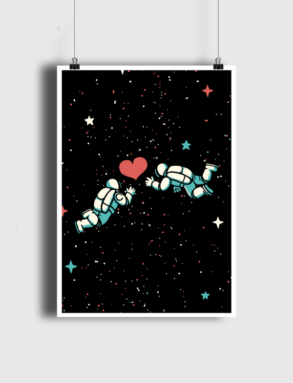 Astronaut Floating Poster