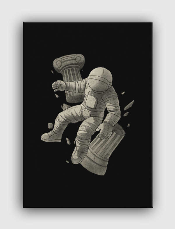 Greek Marble Astronaut Canvas