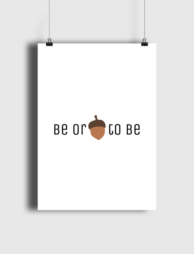 To be or not to be - Poster