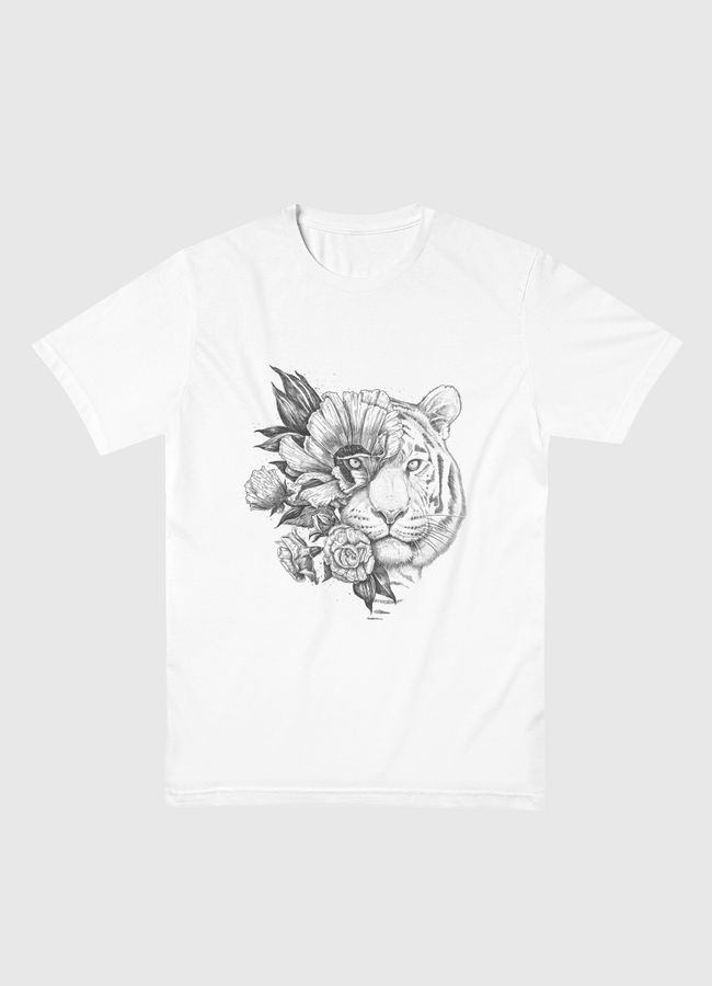 Floral tiger - Men Basic T-Shirt
