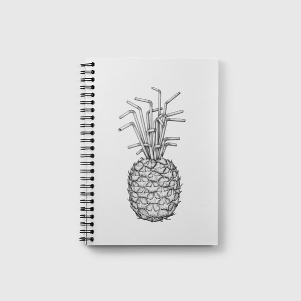 pineapple straws Notebook