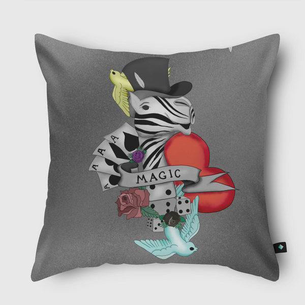 Magician Camel Throw Pillow