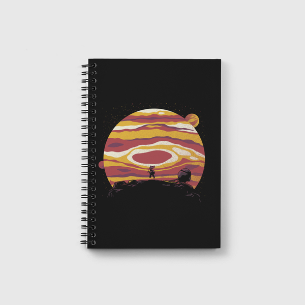 Explore Space Moon Notebook