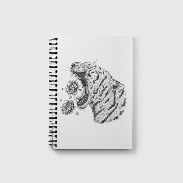 Tiger with flowers Notebook