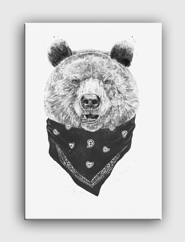 Wild bear Canvas