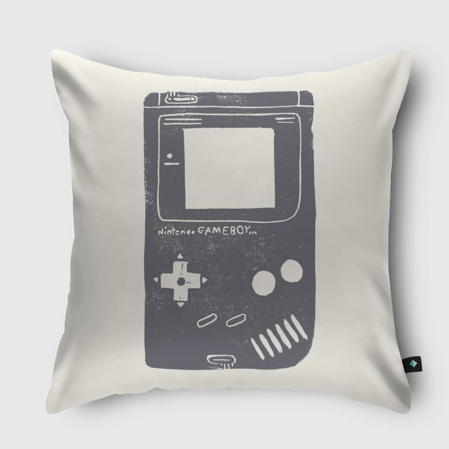 Game Boy Blockprint - Throw Pillow