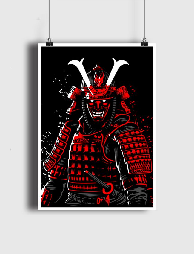 Samurai red - Poster