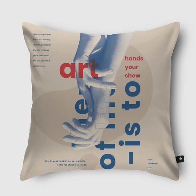 Hands Power - Throw Pillow