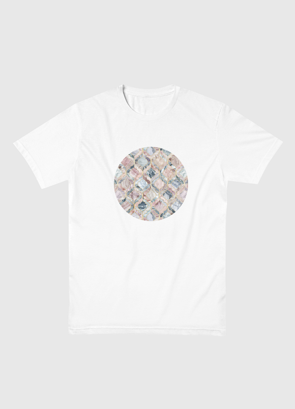 Marble Moroccan Tiles Men Basic T-Shirt
