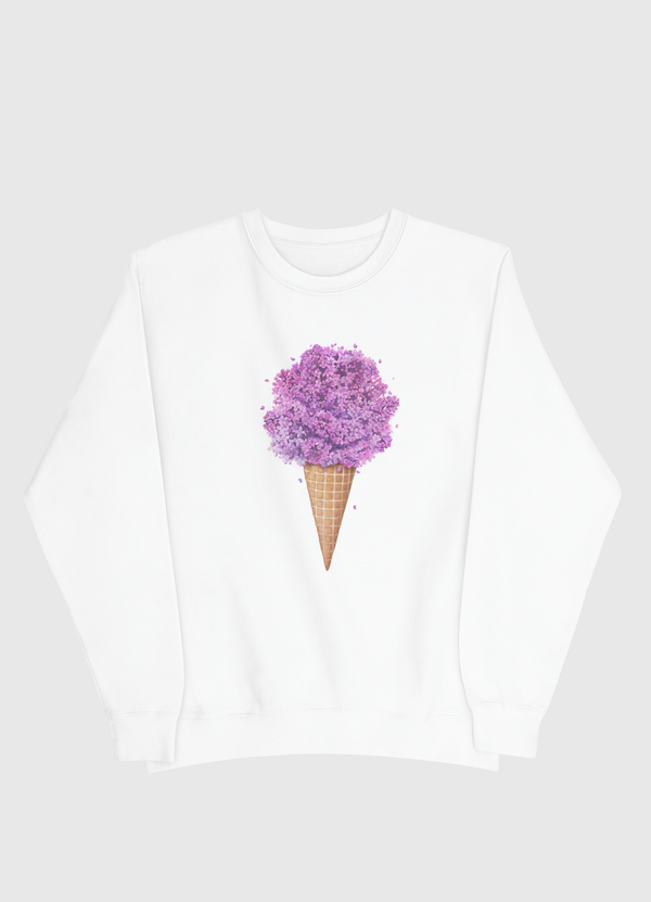 Ice cream with lilac Men Sweatshirt