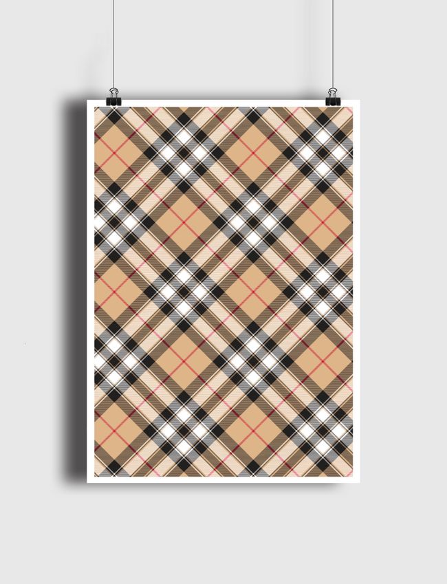 Rich Checked Clothes - Poster