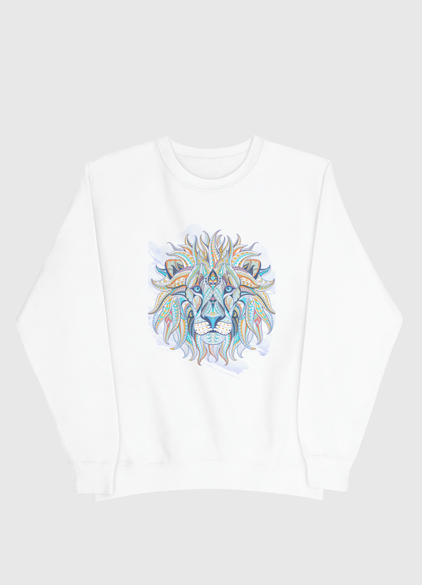 Ethnic  Blue Lion Men Sweatshirt