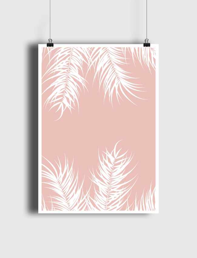 Tropical design pink - Poster