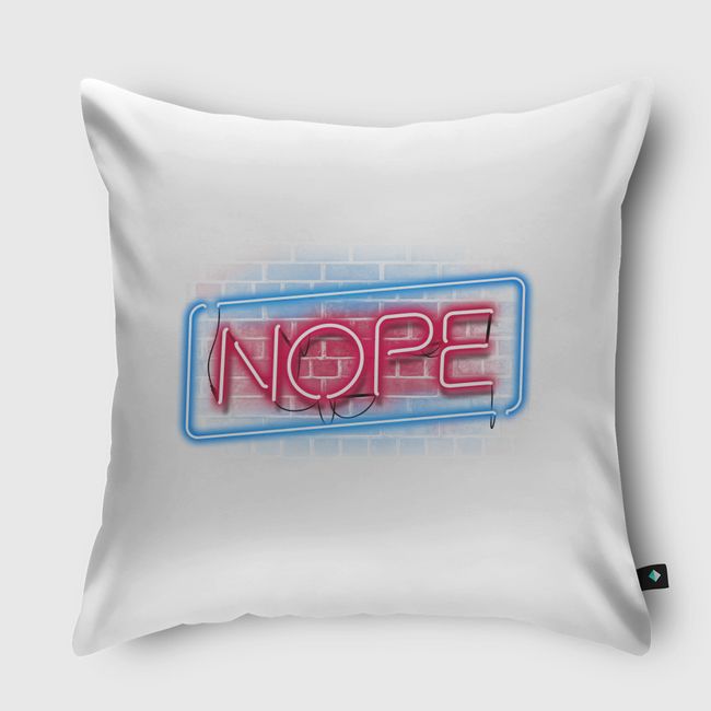 Nope - Throw Pillow