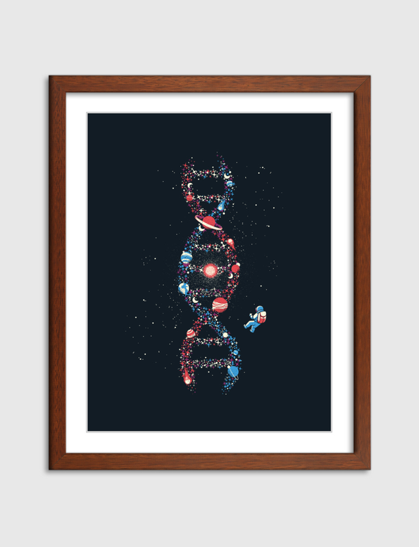 DNA Astronaut Galaxy Artframe