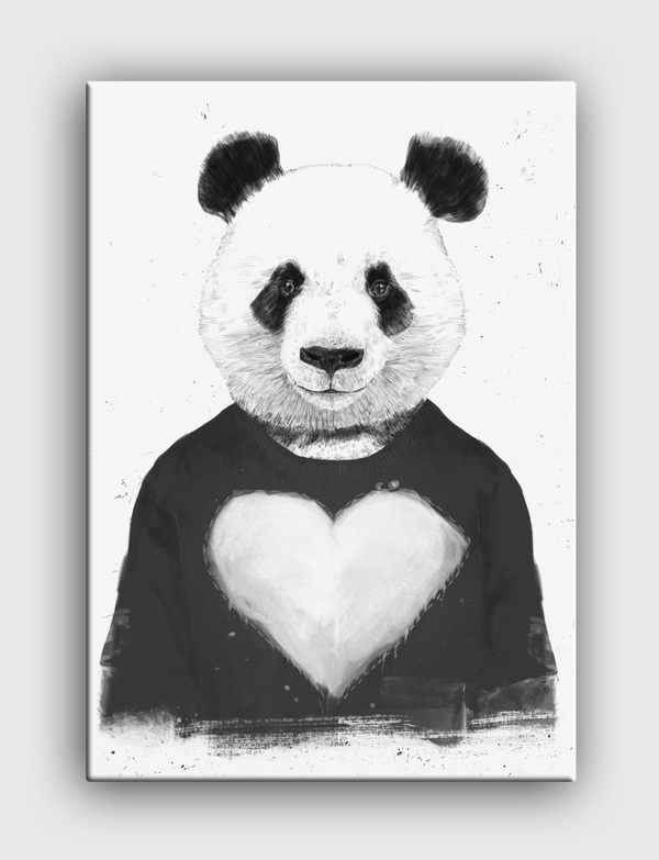 Lovely panda Canvas