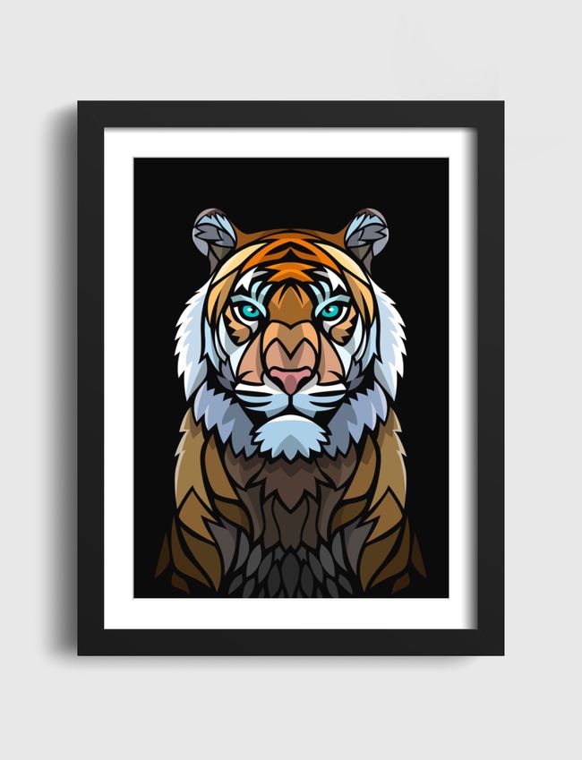 Tribal frontal tiger - Artframe