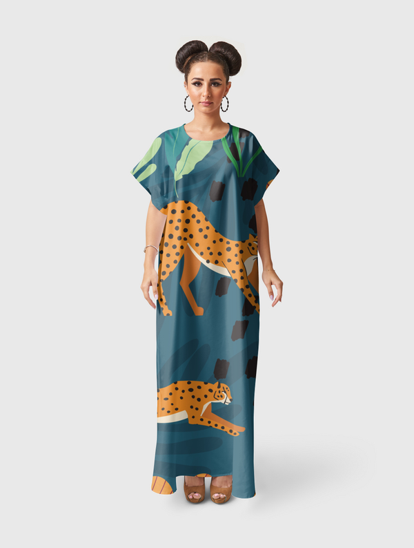 Cheetah pattern 01 Short Sleeve Dress