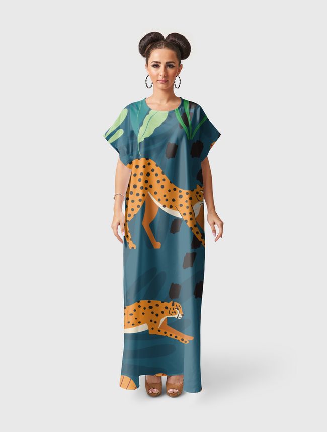 Cheetah pattern 01 - Short Sleeve Dress