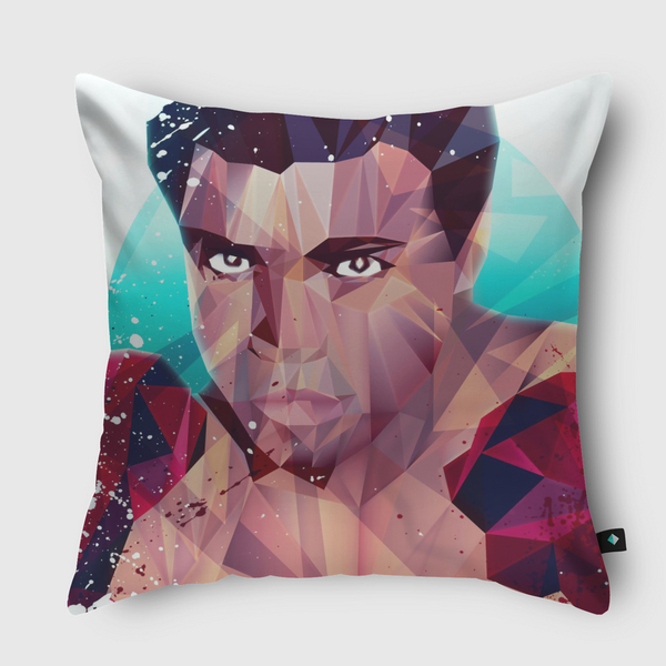 Courageous Ali  Throw Pillow