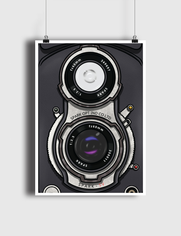 Vintage Video Camera Poster