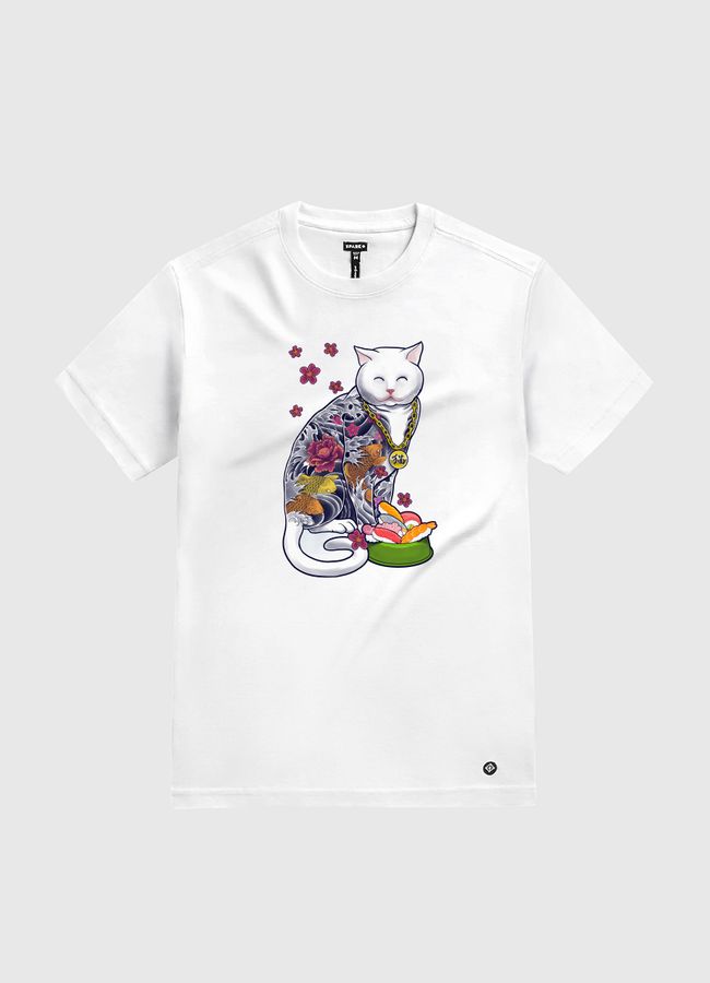 The Mob Cat - White Gold T-Shirt