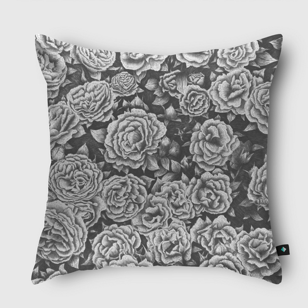 Blooming garden Throw Pillow