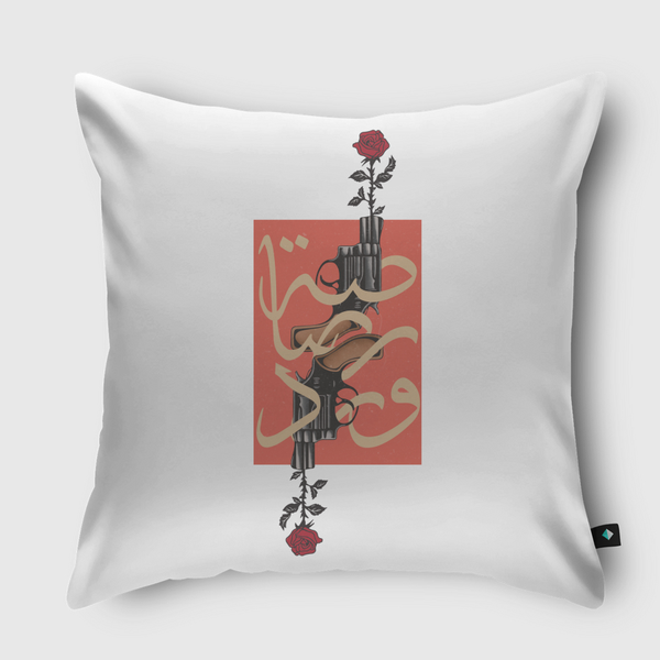 Rose shot - رصاصه ورد Throw Pillow