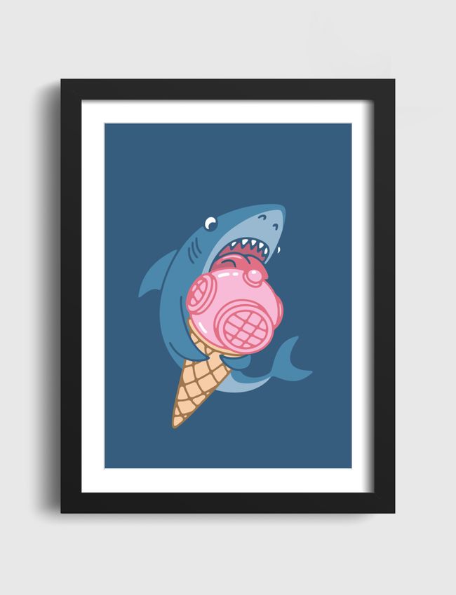 SHARK AND ICE CREAM - Artframe