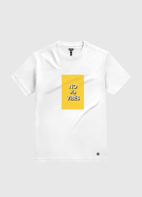 No Bad Vibes White Gold T-Shirt