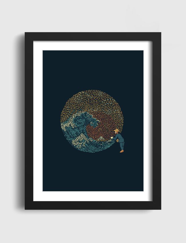 Kanagawa Wave Starry Night - Artframe