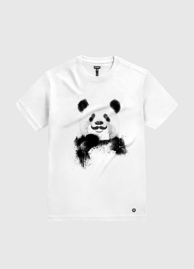 Funny panda - White Gold T-Shirt