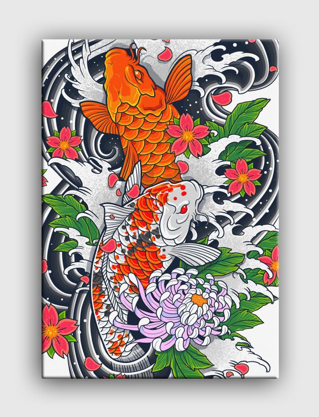 Koi Fish Pond - Canvas