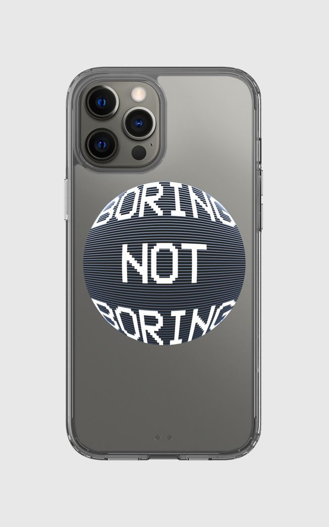 boring not boring  - Clear Case