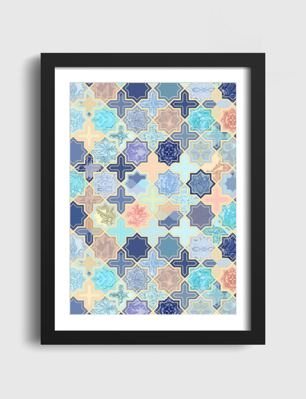 Blush & Blue Geometric Artframe