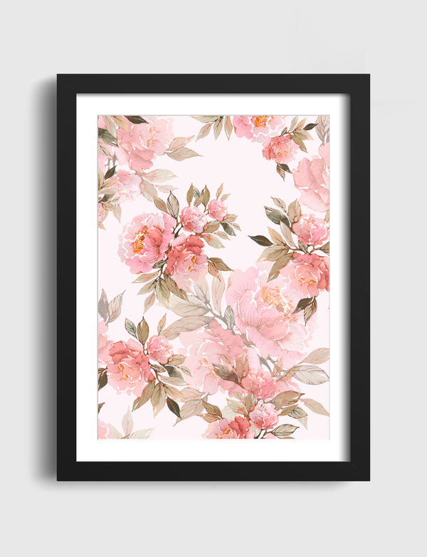 Blooming peonies Artframe