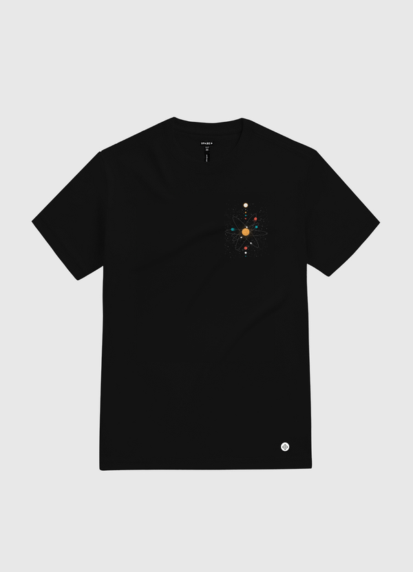 Atom Universe Minimalist White Gold T-Shirt